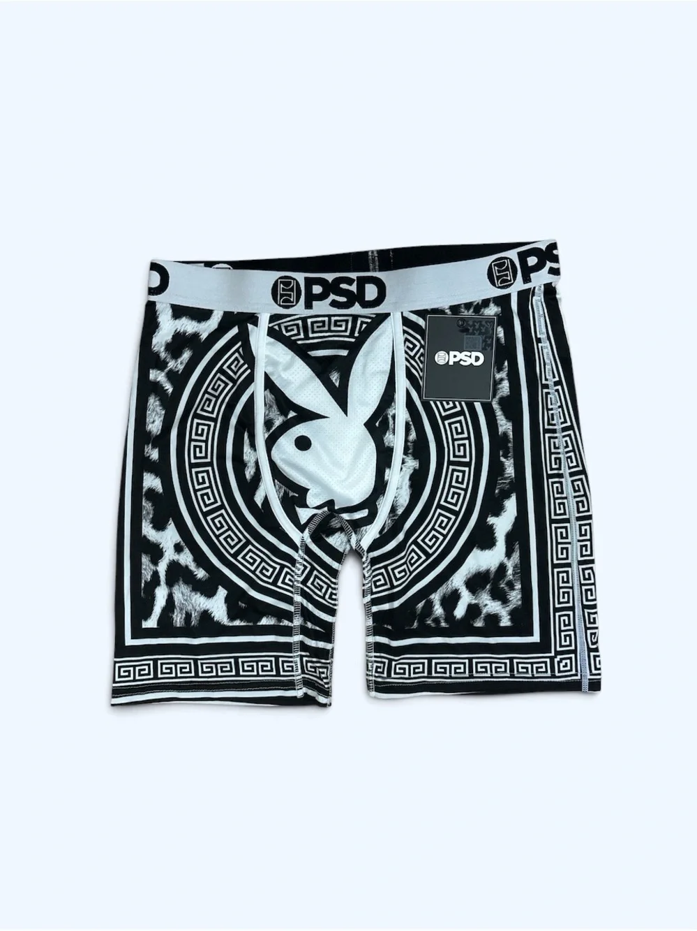 PSD PLAYBOY Black and White Logo Boxer Briefs XL